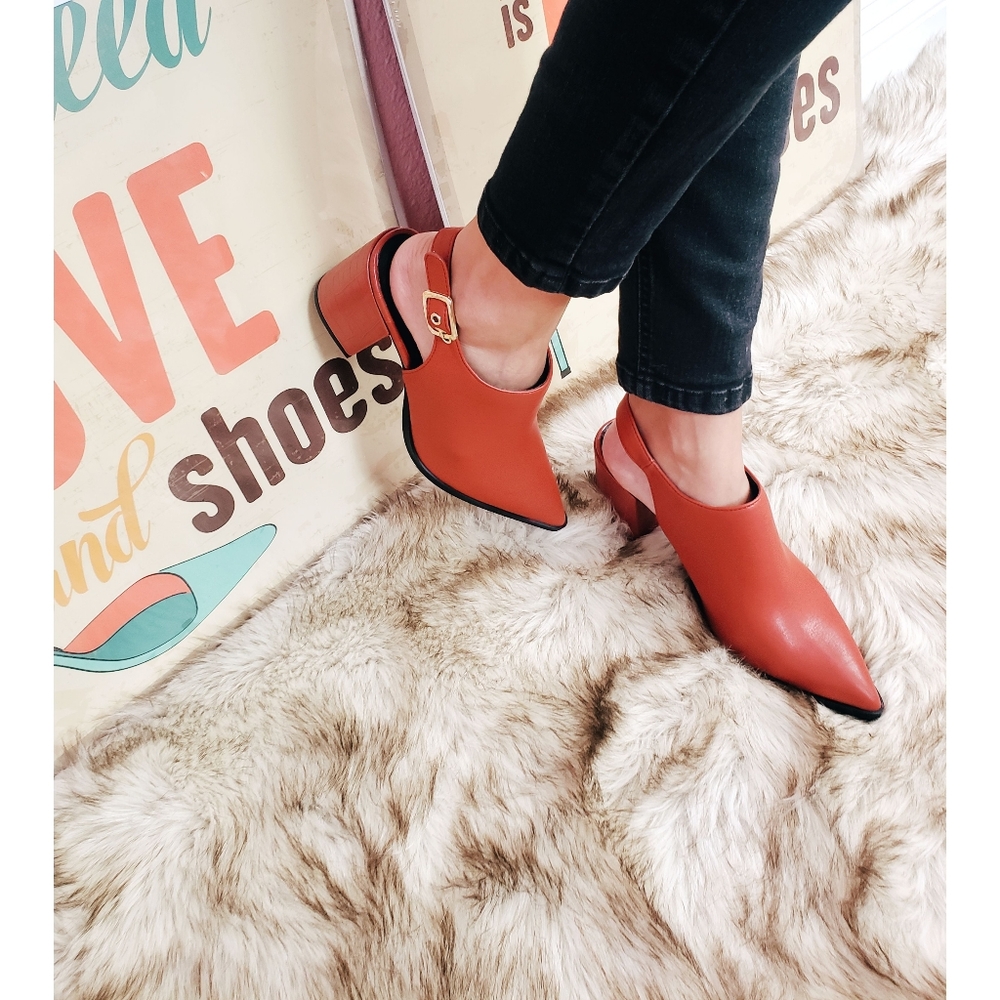 🚨Holiday Collection// brick croc slingback bootie